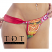 Body Zone Reversible Candy Comfort Strap T-Back Thong - RC005 - Reverse View