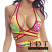 Body Zone Reversible Candy Savage Wrap Around Top - RC012