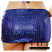 Body Zone Shiny Mesh Tube Skirt in Royal Blue - 1730SMRB - Rear View
