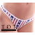 Body Zone Patriotic Perfect Thong - PA181159TT - Ticker Tape