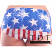Body Zone Patriotic Raver Shorts - PA181237FG - Faded Glory - Rear View