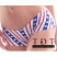 Body Zone Patriotic Raver Shorts - PA181237TT - Ticker Tape