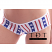 Body Zone Patriotic 'Ticker Tape' Super Micro Shorts - PA181243TT