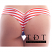 Body Zone Patriotic 'Stars & Stripes' Scrunch Back Super Micro Shorts - PA181244SS - Rear View