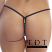 Body Zone Reversible Skulls Low Back Tee Thong - RS002 - Rear View