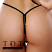 Body Zone Melting Pot Tiny Low Back Tee Thong - 1162MP - Rear View