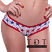Body Zone Patriotic Perfect Panty - PA191154ST - Red & Blue Stars