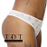 Rene Rofe Cotton Spandex Thong - 12206-J230 - Side View