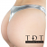 BodyZone Apparel High Rise Foil Thong - 1132FO - Silver - Side View