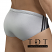 CLEVER 'Big Thing' Swim Brief - 0680 in Silver - Rear View