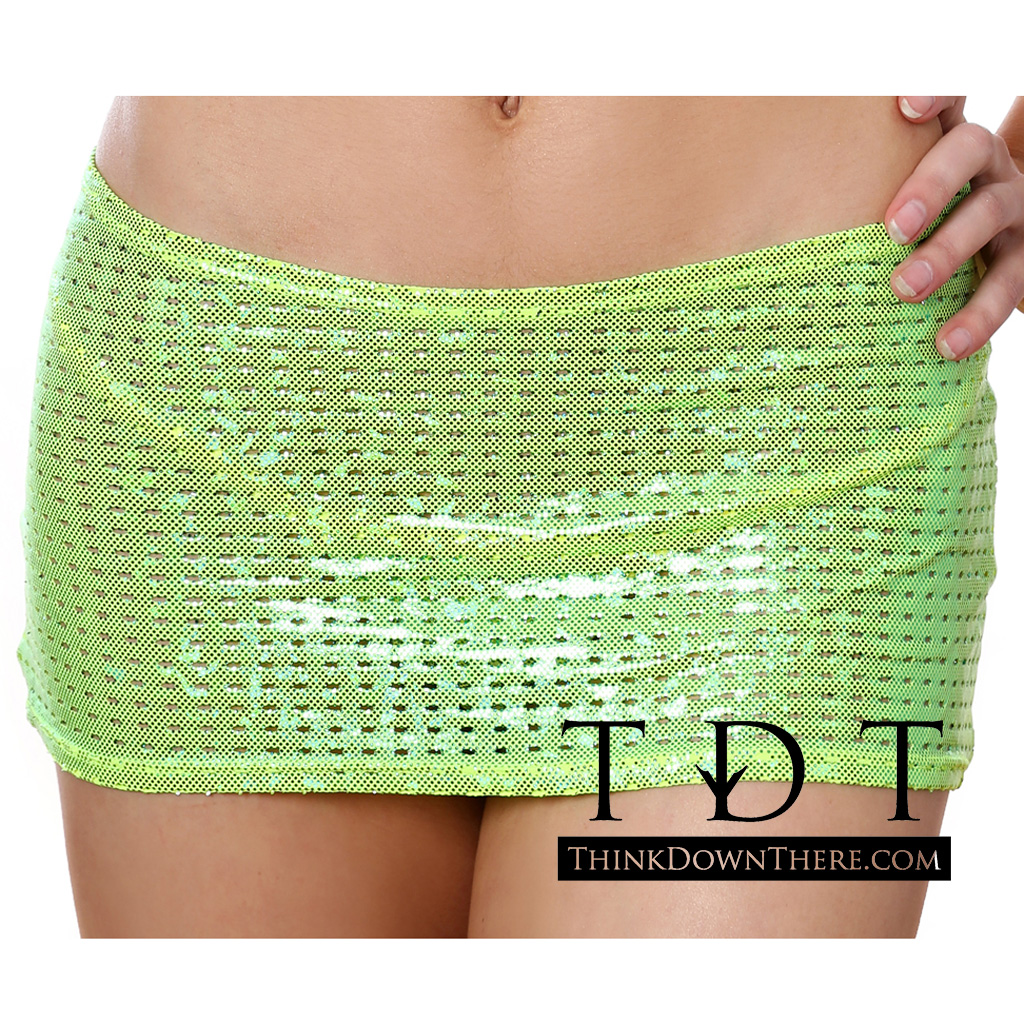Body Zone Shiny Mesh Tube Skirt - 1730SM | 2 Colors Available