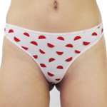 Rene Rofe Cotton Spandex Thong Panty - 12206-H488 Panties Underwear
