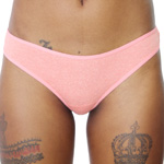 Rene Rofe Cotton Spandex Thong - 12206 - 4 Heather Colors Panties Underwear