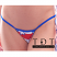 Body Zone Patriotic Low Back Tee Thong - Waves of Great - PA181162WG