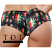 Body Zone Melting Pot Super Micro Shorts - 1243MP - Rear View