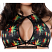 Body Zone Melting Pot Keyhole Halter Top - 1658MP