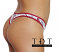 Rene Rofe Cotton Spandex Thong - 12206-H172 - Side View