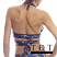 Body Zone Spangled Stars Savage Wrap Around Top - SS012 - Rear View