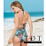 Mapale Triangle Top in Turquoise - 6845 - Rear View