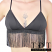 Rene Rofe 'Weekend' Fringe Bralette - B86285-BLK