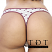 Rene Rofe Cotton Spandex Thong - 12206-M383G - Rear View