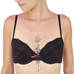 Rene Rofe 'Mixed Up' Bra - B26205-BLK