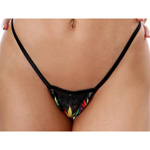 Body Zone Melting Pot Tiny Low Back Tee Thong - 1162MP