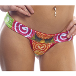 Body Zone Reversible Candy Comfort Strap T-Back Thong - RC005